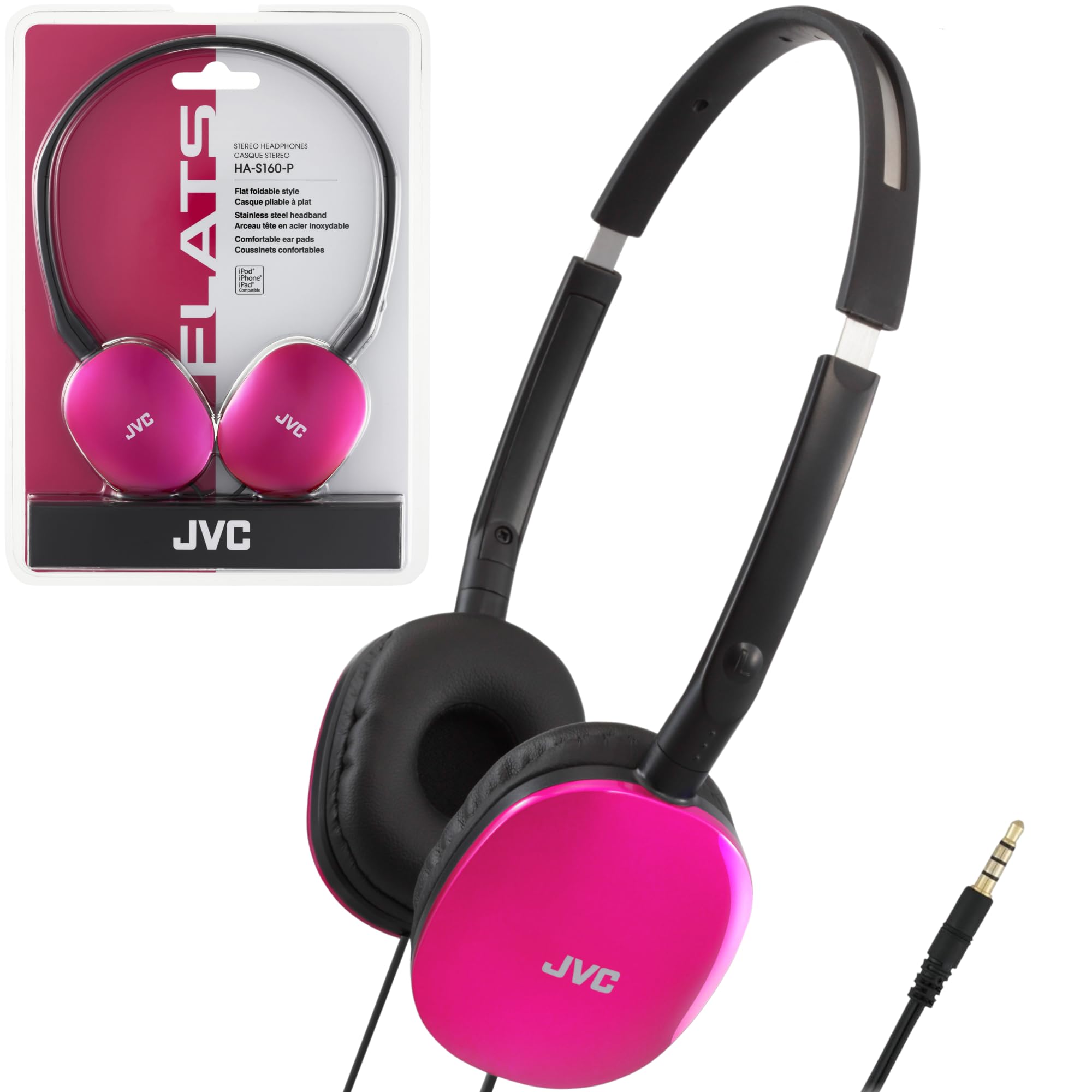 JVC HAS160P Flats Light Headphones