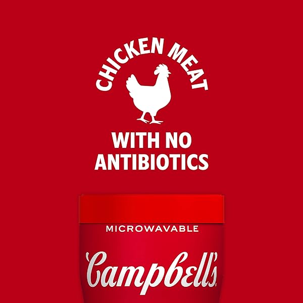 CAMPBELL’S SIPPING SOUP, CHICKEN SOUP WITH STAR-SHAPED PASTA, 10.75 OZ MICROWAVABLE CUP