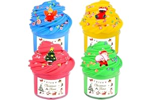 DREUNSTO 4 Pack Butter Slime Putty Toy, Slime Advent Calendar 2023 Toy, Soft and Non-Sticky Scented Slime Kit for Girls Boys, Kids DIY Slime Party Favors