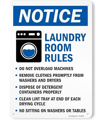 Amazon.com : SmartSign Laundry Room Open 24 Hr Sign, Self Serve