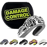 DAMAGE CONTROL Extreme Impact Mouth Guard – Sports Mouthguard for Boxing, MMA, BJJ, Hockey, Rugby, Lacrosse, & More – Mouthpiece for Teeth & Jaw Protection, for Youth & Adults (Adult, Blackarts)