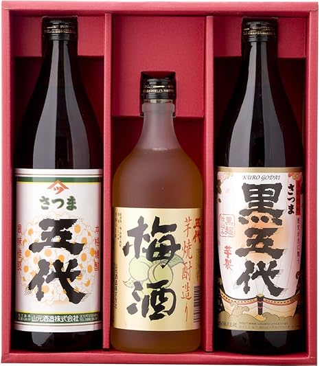 Amazon Co Jp 山元酒造 本格焼酎 梅酒セット G Gu Kg 03 焼酎 鹿児島県 25ml 食品 飲料 お酒