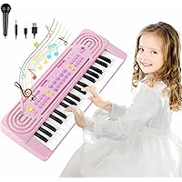 Kids Toy Piano Keyboard for Kid Music Toys for 3+ Year Old Electronic Keyboard Pianos for Beginners Kids Piano with Microphon