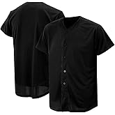 Baseball Jersey for Men and Women, Baseball Shirts for Custom Button up Shirt,Hipster Hip Hop Sports Uniforms