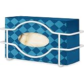 Stock Your Home (White Metal Single Gloves Dispenser, Tissue Box Shelf, Glove Box Holder Wall Mount, For Kitchen, Cleaning Closet, Lab, Exam, Office