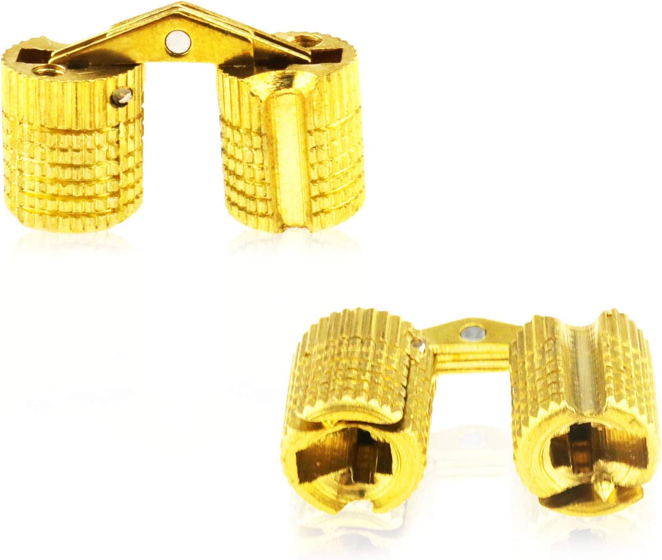 Bisagra Invisible para Puerta de Armario de latón de 4 x 8 mm con