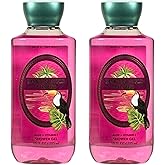 Bath & Body Works Shea + Vitamin E Shower Gel, Set of 2, 10oz Each (Pink Pineapple Sunrise)
