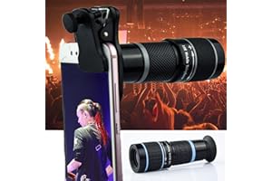 MIANHT Phone Camera Lens - 18X Telephoto Lens, External HD Photography Adjustable-Focus Intelligent Telephoto Telescopic Lens, Compatible with Most Smart Phones