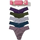 hanky panky Signature Lace Original Rise Thongs for Women: Winter Holiday Edition | Lacy Lingerie Underwear | One Size (4-14)
