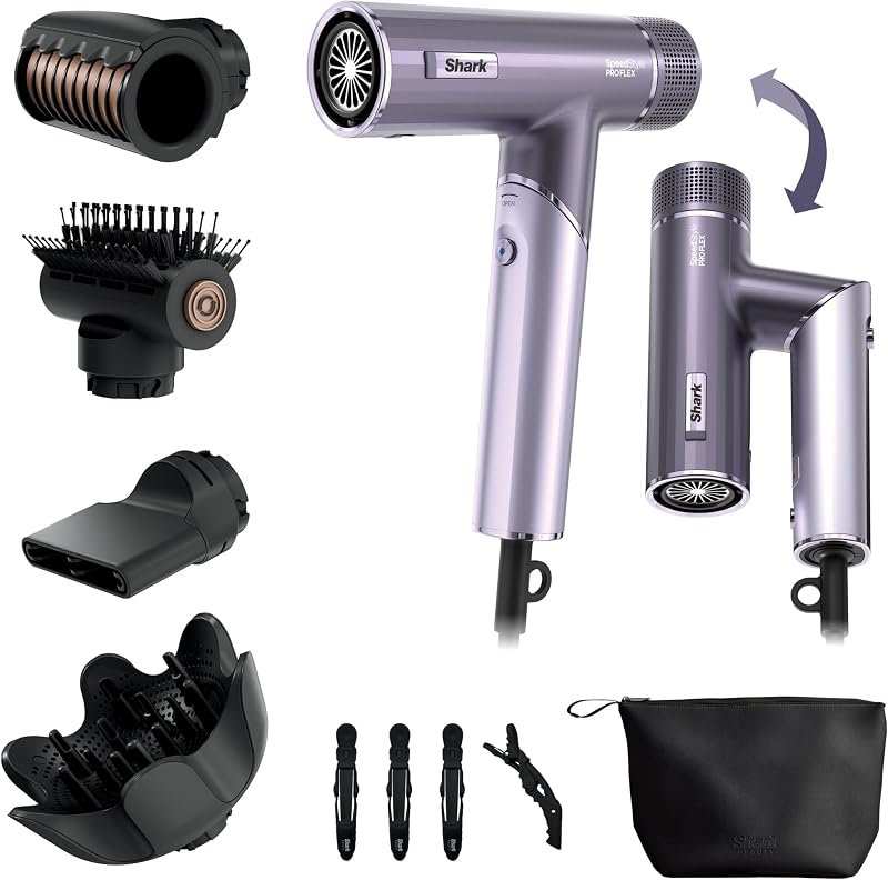 Shark SpeedStyle Pro Flex Hair Dryer Lilac Frost HD543PLUK