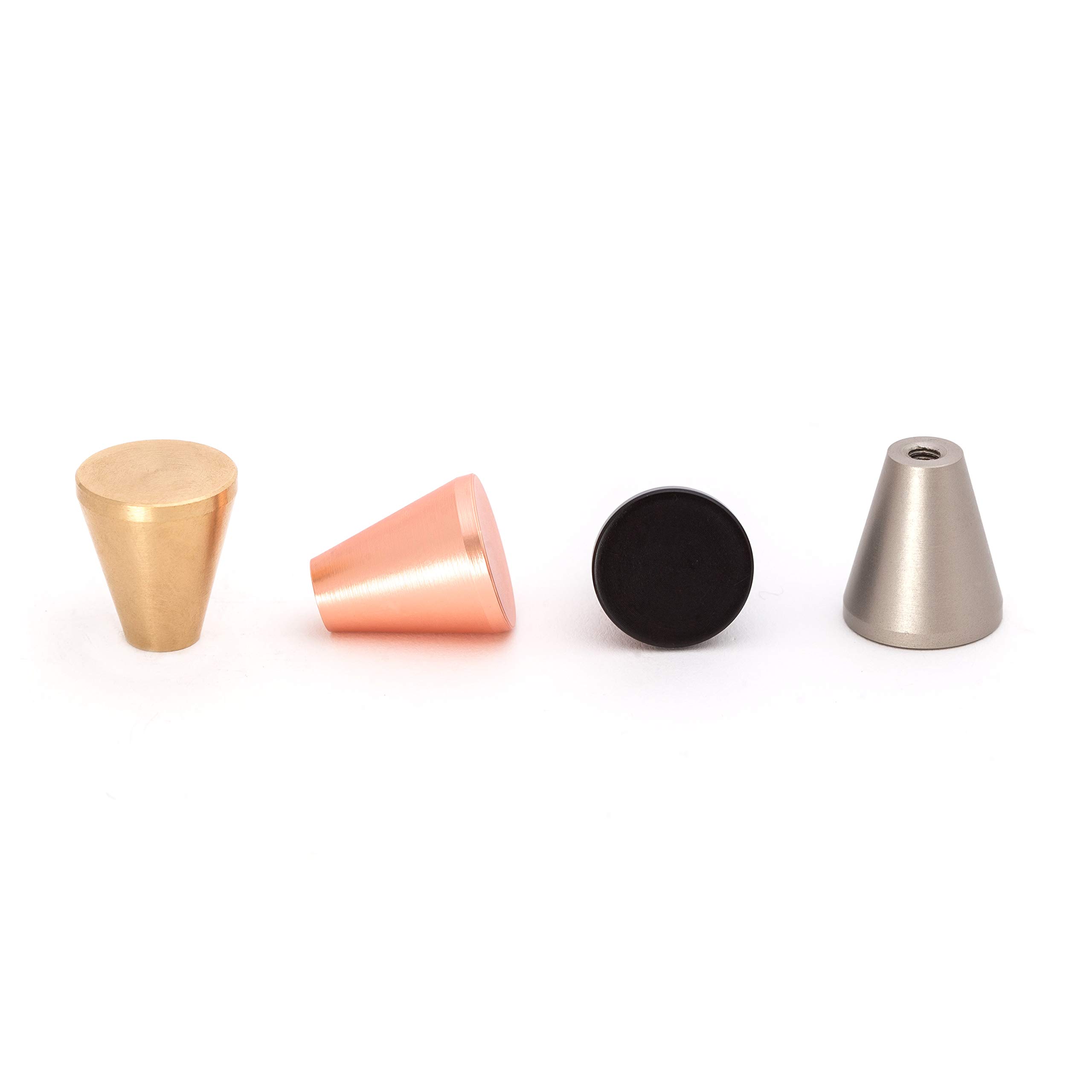 The Hairpin Leg Co. [HLC] Furniture Knobs - Modern Furniture Hardware - Cupboard Cabinet Handles Drawer Pulls [18mm/Brushed Brass]