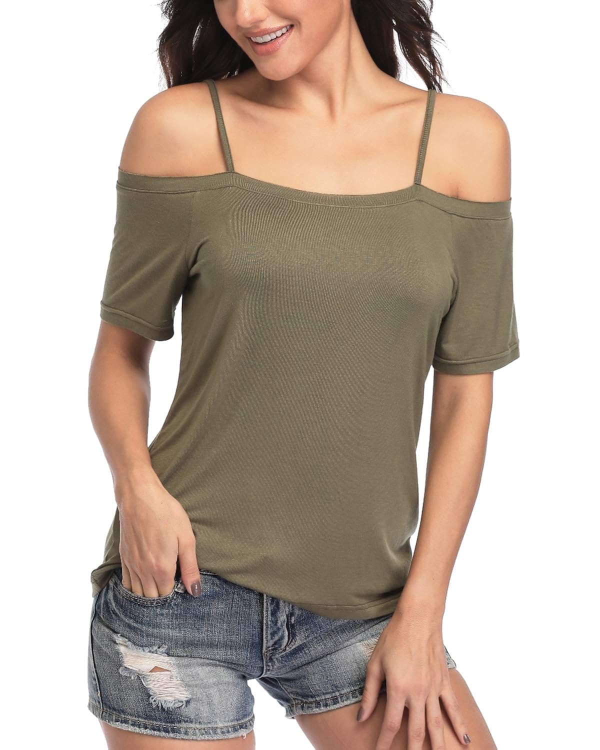cold off shoulder top