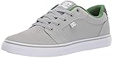 DC Men's Anvil Skate Shoe, Grey/Green, 10.5 M US