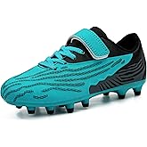 brooman Kids Firm Ground Soccer Cleats Boys Girls Athletic Football Shoes