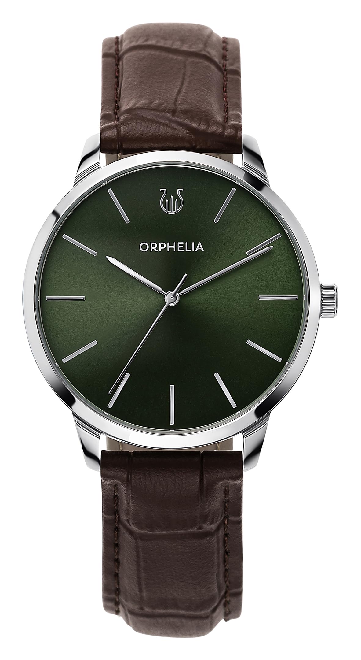 Orphelia Mens Analogue Watch Winston Green Leather