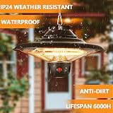 DONYER POWER Outdoor Heater 800W 1200W 2000W Halogen Remote Control Greenhouse view 3