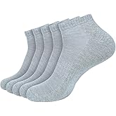 MERNEST Athletic Running Ankle Socks for Men & Women Pack of 5 - Lightweight Cotton Low Cut Socks - Super Soft Ankle Sock
