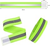 URAQT Reflective Wrist Strap 4-Pack High Visibility Safety Gear view 2