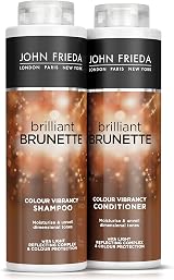 John Frieda Brilliant Brunette Colour Vibrancy Duo 2 x 500ml Shampoo &