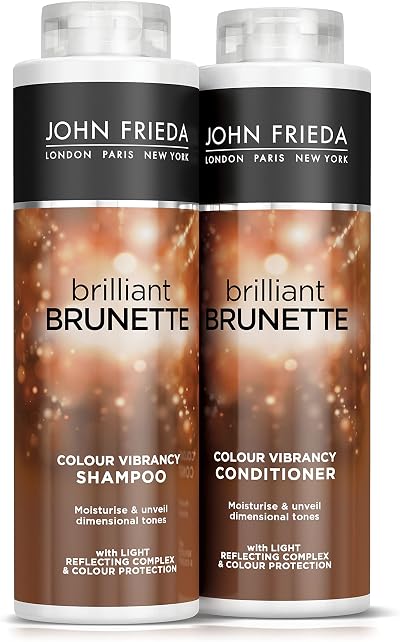 John Frieda Brilliant Brunette Colour Vibrancy Duo 2 x 500ml Shampoo &