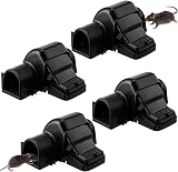 Dreyoo 4 Pack Rat Traps Instant Kill Humane Indoor Outdoor