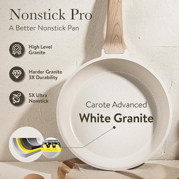 CAROTE 14 PCS POTS AND PANS SET NONSTICK,COOKWARE SET KITCHEN COOKING SET WITH UTENSIL AND PAN PROTECTORS