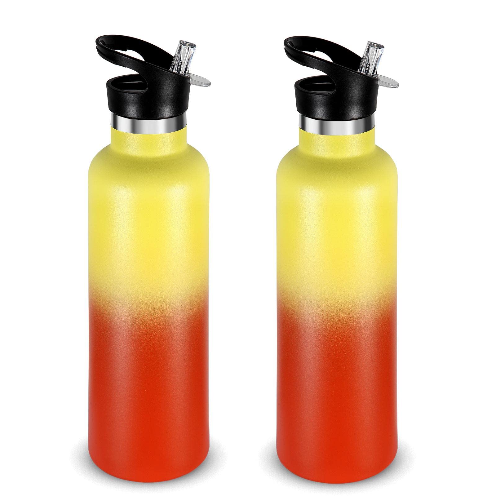 Neihepal 24oz Insulated Water Bottles Bulk 2