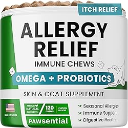 PAWSENTIAL Allergy Relief Dog Chews - Itchy Skin