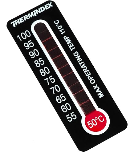 Square Temperature Sticker Thermometer Strips Cole-Parmer Irreversible 1-Point Square Temperature ...