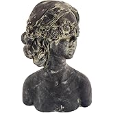 LIUYWYHCF Beautiful Women Faces Resin Sculptures,Resin Art Statues Ornaments, Collectible Figurines for Home Living Room Offi