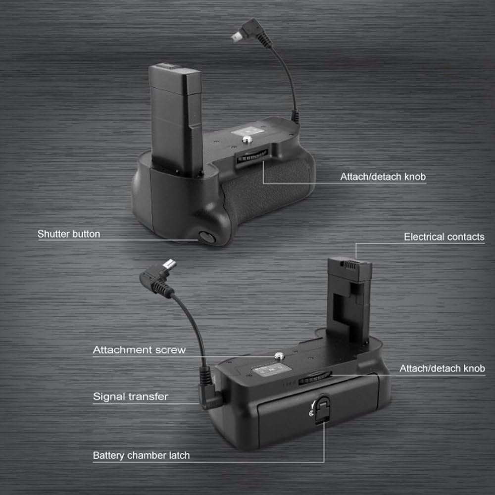 Amazon.com : Meike Multi-Power Vertical Battery Grip Pack for Nikon DSLR  D5300 D3300 D3400 DSLR Cameras Compatible with EN-EL14 Batteries : Camera &  Photo