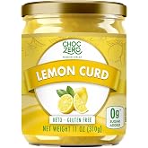 ChocZero Sugar Free Lemon Curd, 11 oz Jar | No Sugar Alcohols, Keto, High Fiber, Gluten Free, For Low Carb Baking, Filling &amp; Spreading