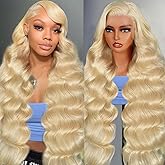 220 Density 613 13x6 Lace Front Wig Human Hair, 100% Real Blonde Wig Human Hair, 30 Inch Body Wave Hd Lace Front Wigs Pre Plu