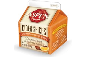Aspen Mulling Cider Spices Cinnamon Orange. Holiday Mulling Spice Mix for Spiced Cider, Mulled Red Wine, & Festive Winter Beverage Mix. 5.65 oz.