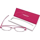 Compact Lenses Flat Folding-Reading Glasses-Berry +2.0