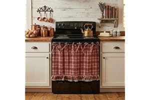 Handmade Oven Skirt, Oven Skirt Curtain for Door, Kitchen Ovens Curtain with Tie Top, Farmhouse Kitchen Decor, Heat-Resistant