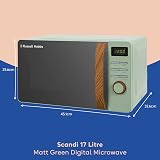 Russell Hobbs RHMD714MG-N 17 Litre Mini Compact Microwave Green Wood Effect view 2
