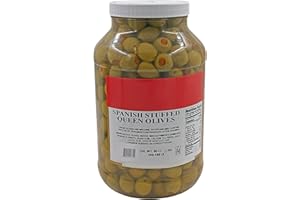 DASHER'S SPICE & BEANS Spanish Queen Green Olives (80 oz., Stuffed)
