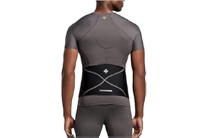Tommie Copper Back Brace and Posture Corrector for Men l Sweat Wicking Breathable Back and Muscle Compression Support for Men