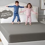 IR Imperial Rooms King Size Fitted Sheet Extra Deep Grey Microfiber view 8