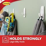Command Large Utility Hook Pack of 7 Hooks and 12 Strips White Holds 2.2 kg view 4