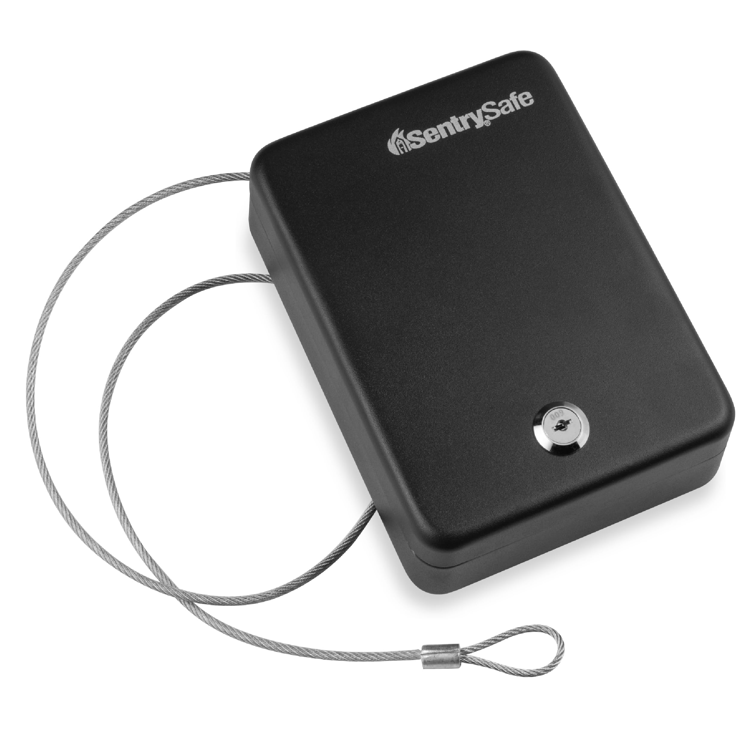 Photo 1 of SentrySafe Mini Safe is a Lock Box with Key Lock for Office or Dorm that Secures Money, Passports, or Other Small Valuables, Exterior: 2.6 H x 5.9 W x 8.0 inches, P005K