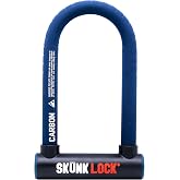 SKUNKLOCK Carbon New V2 Multi Material Angle Grinder Resistant Deterrent U Lock for Bike Motorcycle Patented Blade Destroying Anti Grinder Technology