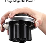 CASOMAN 3-Piece Round Magnetic Tray Set 3" 4" 6" Stainless Steel Parts Holder view 4