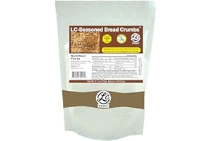 LC FOODS Low Carb Foods Seasoned Bread Crumbs | 100% All Natural Ingredients |Best Naturals |No Sugar Diabetic Friendly | High Protein and Fiber | Artificial Sweetener Free | Tastes Great