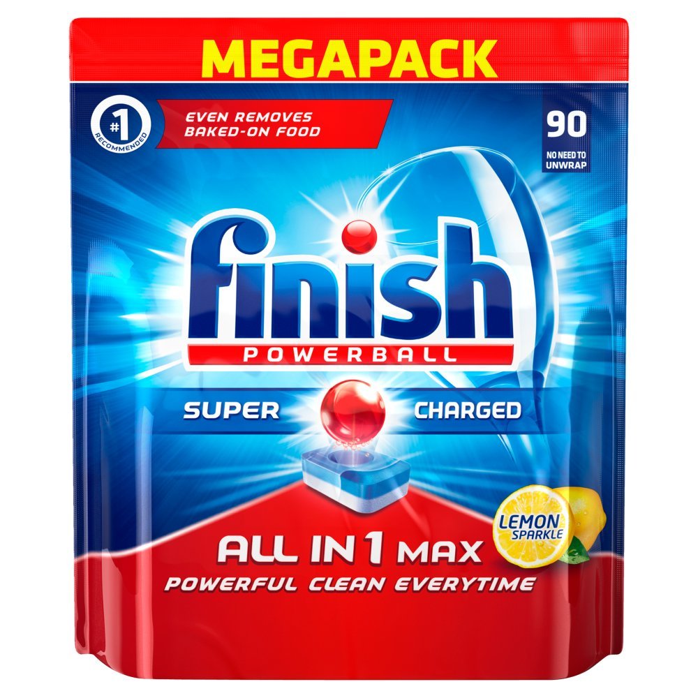 Finish Allin1 Max Lemon Dishwasher Tablets (Pack of 90) FREE P&P eBay
