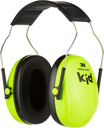 3M Peltor Kid Ear Defender Neon Green 27 dB Child Earmuffs H510AK