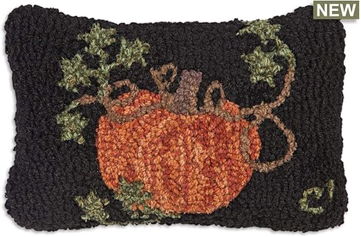 Amazon Com Chandler 4 Corners Pumpkin 8 X 12 Hooked Pillow