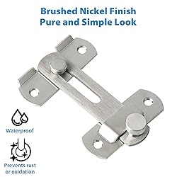 Alise 2Pcs Flip Latch Gate Latches, 4 inch Heavy