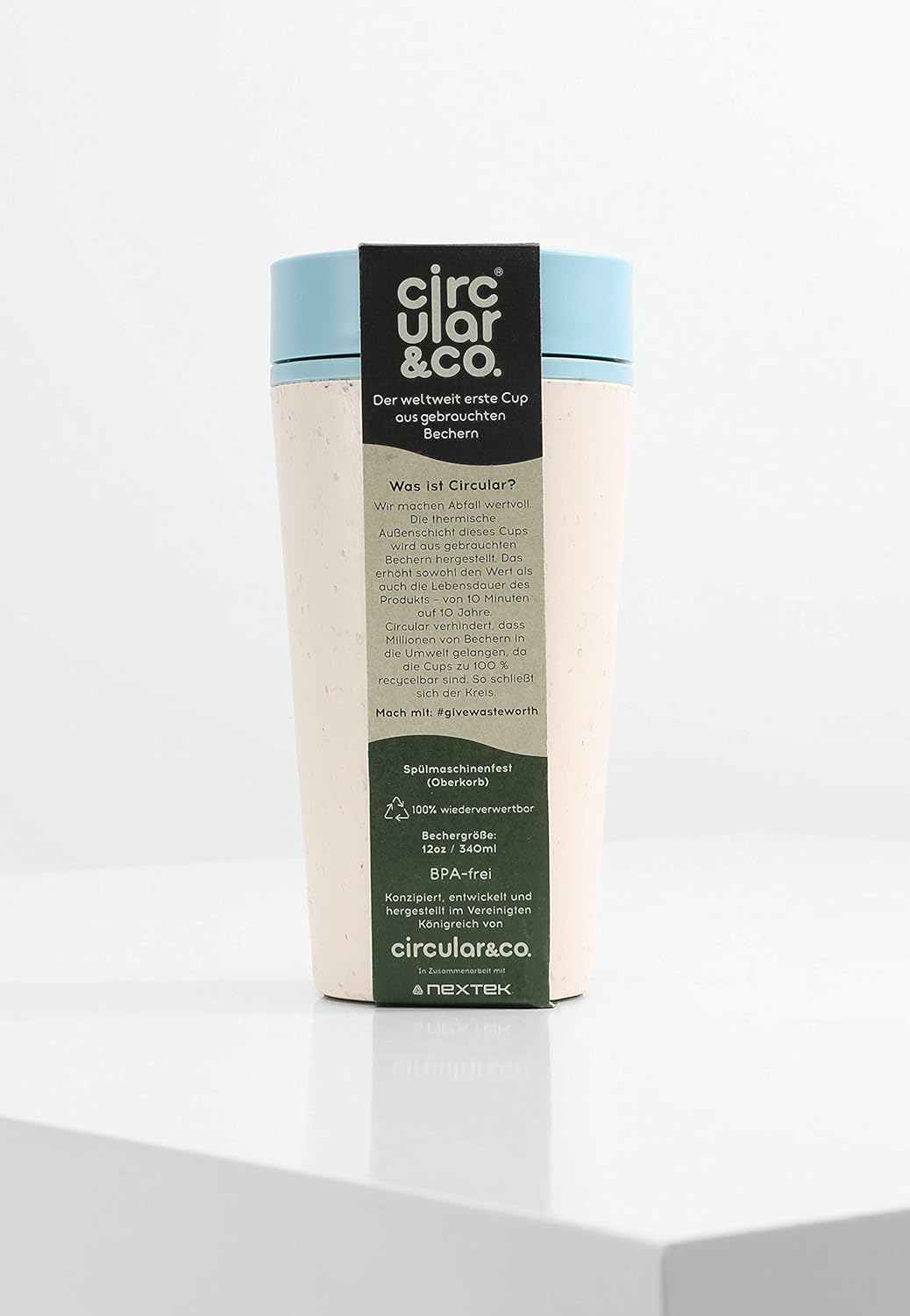 Circular and Co Mark I Model (PRE 2024) Reusable Coffee Cup 12oz/340ml - Image 5